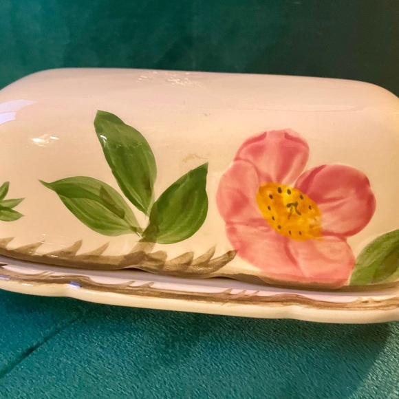 Franciscan DESERT ROSE Butter Dish without Finial -- Made in USA - Picture 5 of 7
